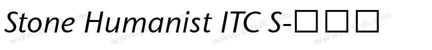 Stone Humanist ITC S字体转换 Stone Humanist ITC S字体转换